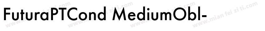 FuturaPTCond MediumObl字体转换